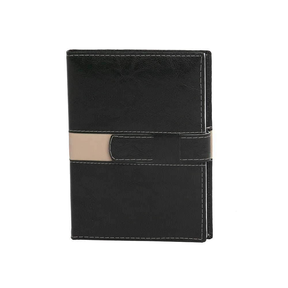 AGENDA DIÁRIA COM FECHO E SUPORTE PRA CANETA