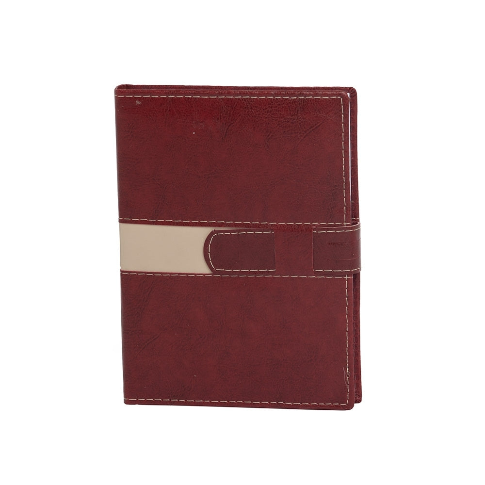 AGENDA DIÁRIA COM FECHO E SUPORTE PRA CANETA