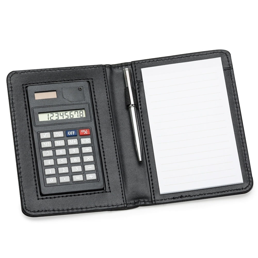 BLOCO DE ANOTAÇÕES COM CALCULADORA E CANETA