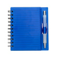 CADERNO PLÁSTICO C/ CANETA