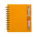 CADERNO PLÁSTICO C/ CANETA