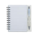 CADERNO PLÁSTICO C/ CANETA