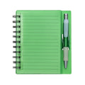 CADERNO PLÁSTICO C/ CANETA