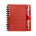 CADERNO PLÁSTICO C/ CANETA