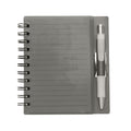 CADERNO PLÁSTICO C/ CANETA