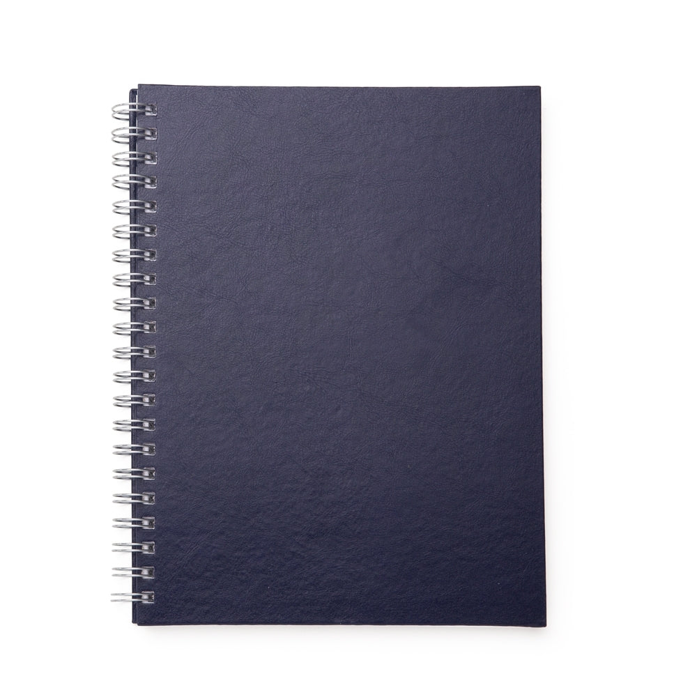 CADERNO C/ CAPA DE COURO SINTÉTICO 21 X 28 CM