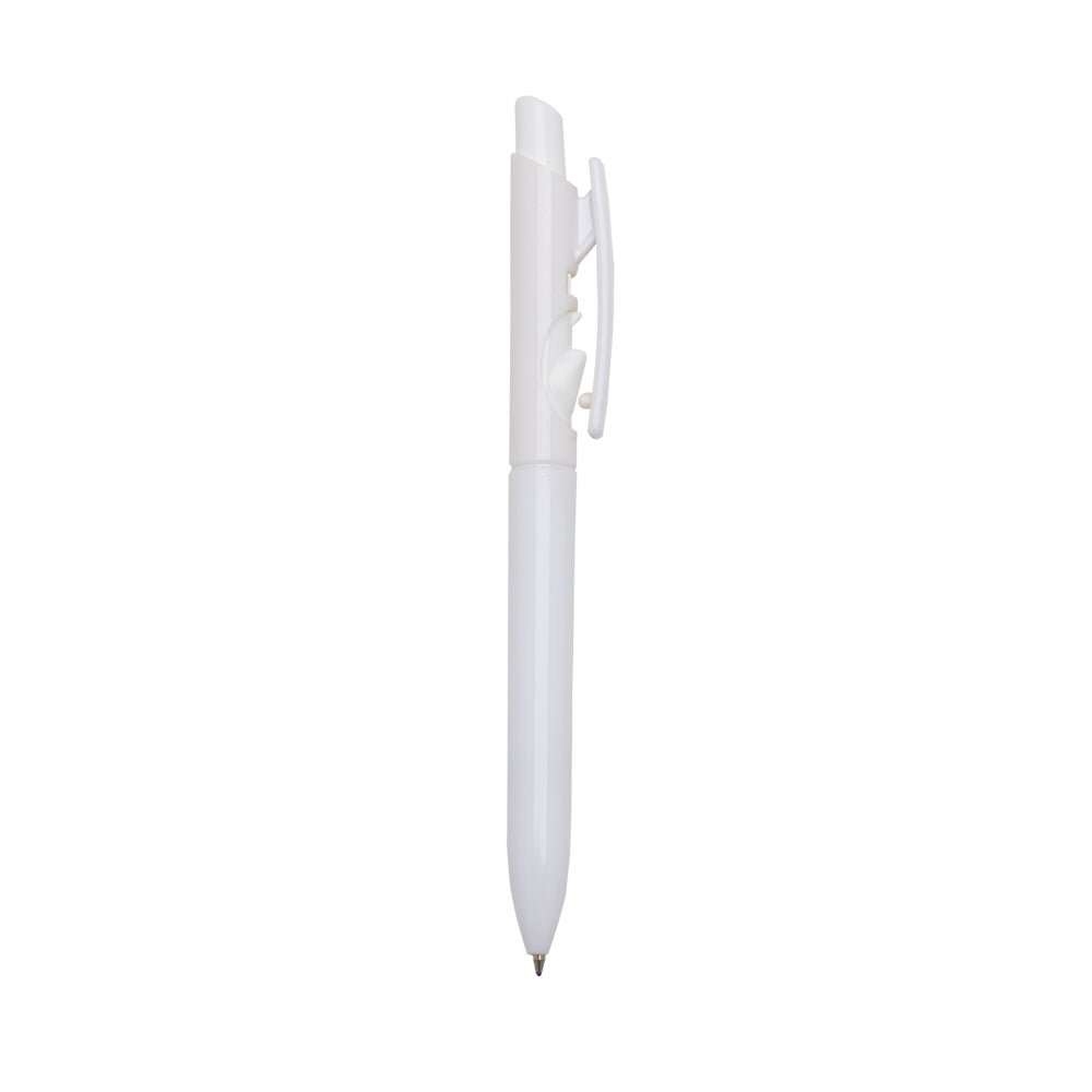 CANETA PLÁSTICA LEITOSA