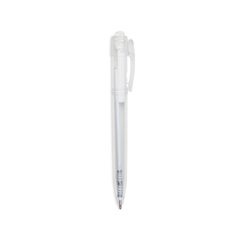 CANETA PLASTICA TRANSLUCIDA