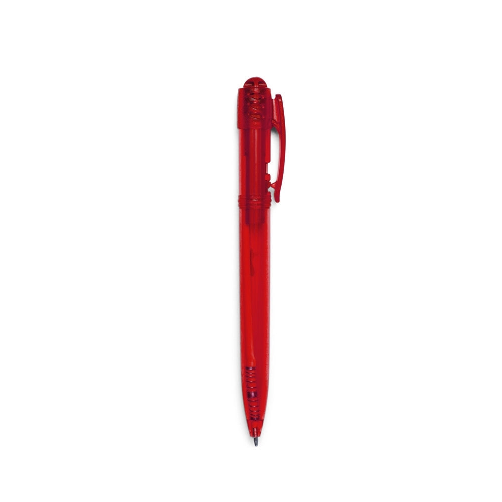 CANETA PLASTICA TRANSLUCIDA