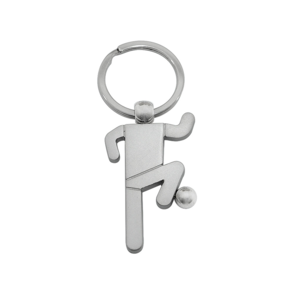 CHAVEIRO METAL JOGADOR DE FUTEBOL FOSCO