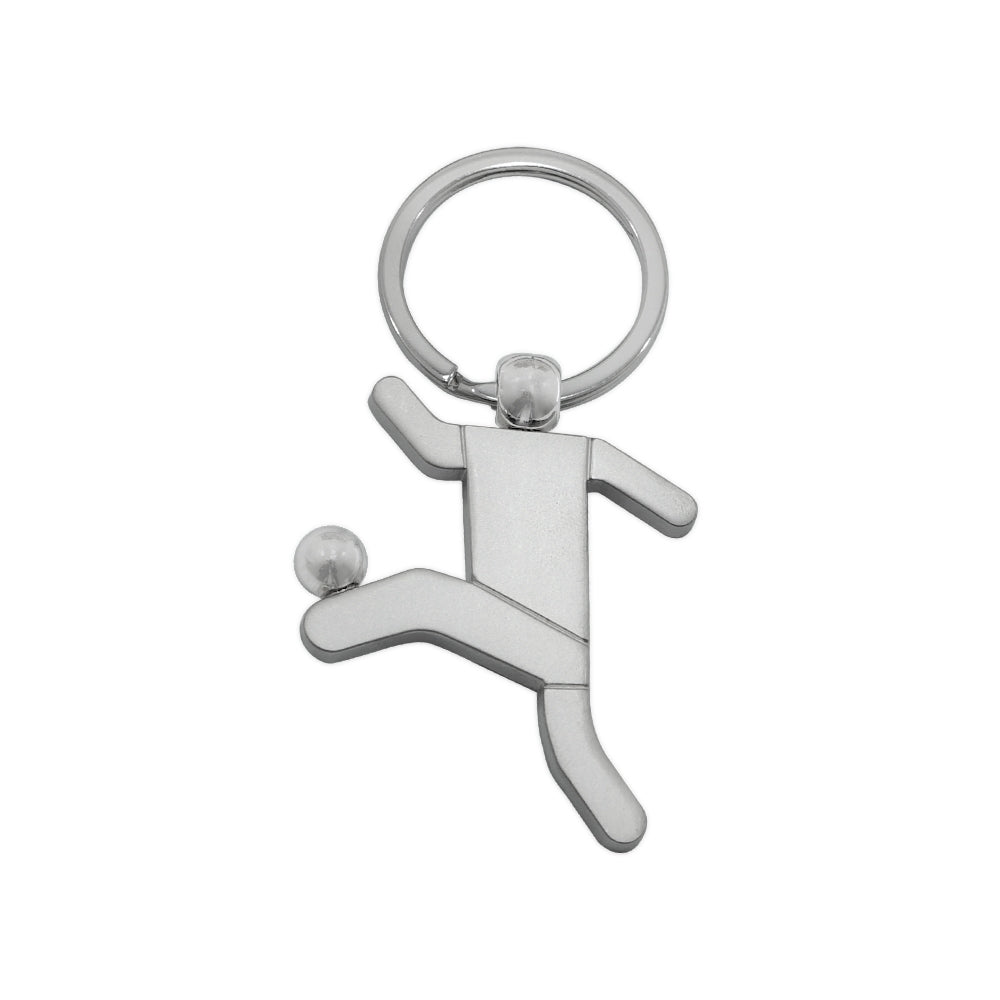 CHAVEIRO METAL JOGADOR DE FUTEBOL FOSCO