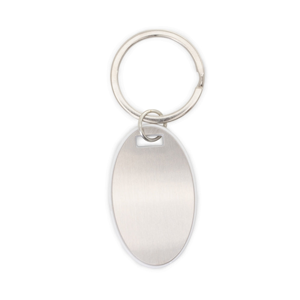 CHAVEIRO OVAL PLASTICO/METAL