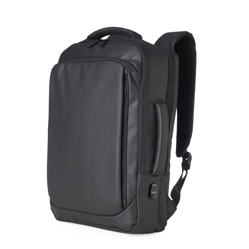 MOCHILA COURO SINTÉTICO USB 17 LITROS