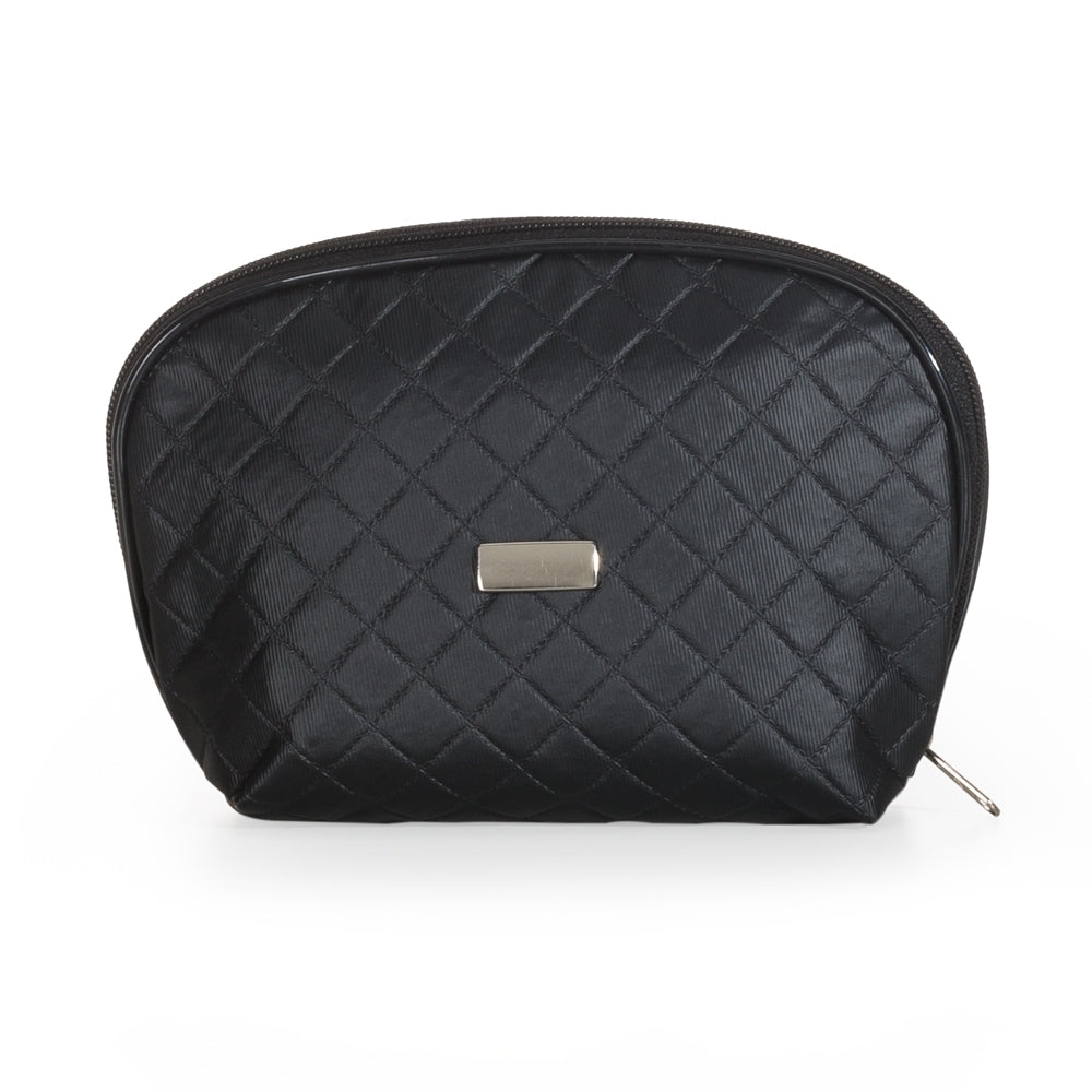 NECESSAIRE DE COURO SINTÉTICO MATELASSÊ