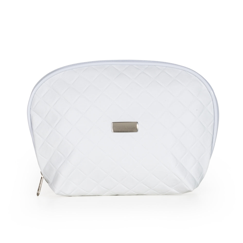 NECESSAIRE DE COURO SINTÉTICO MATELASSÊ