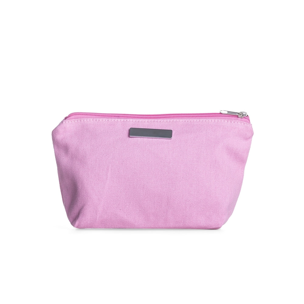 NECESSAIRE DE LONA COM PLAQUINHA